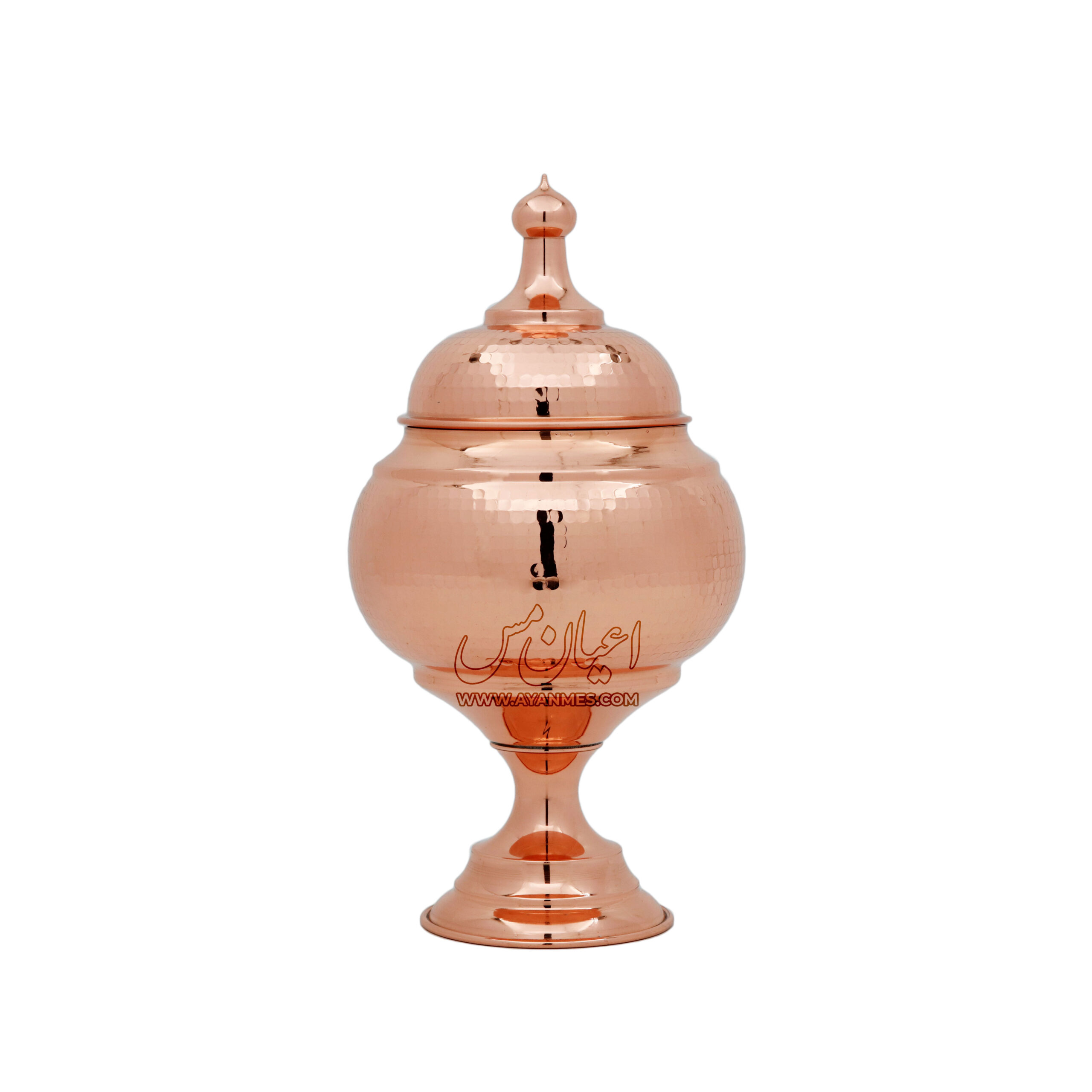 قندان مسی گنبدی